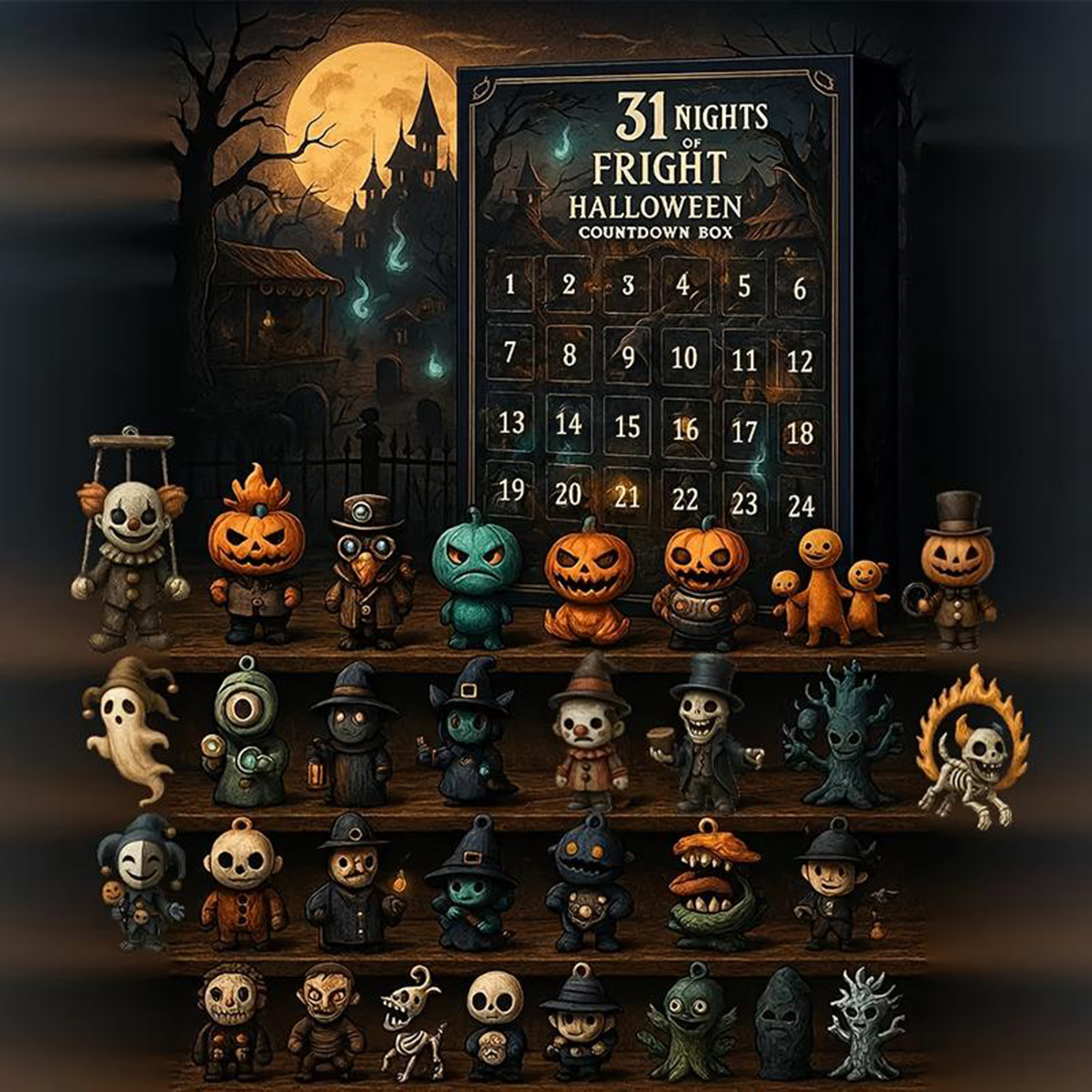 31 Nights Of Fright For Hallow - Advent Calendar Gift recensione e prezzo