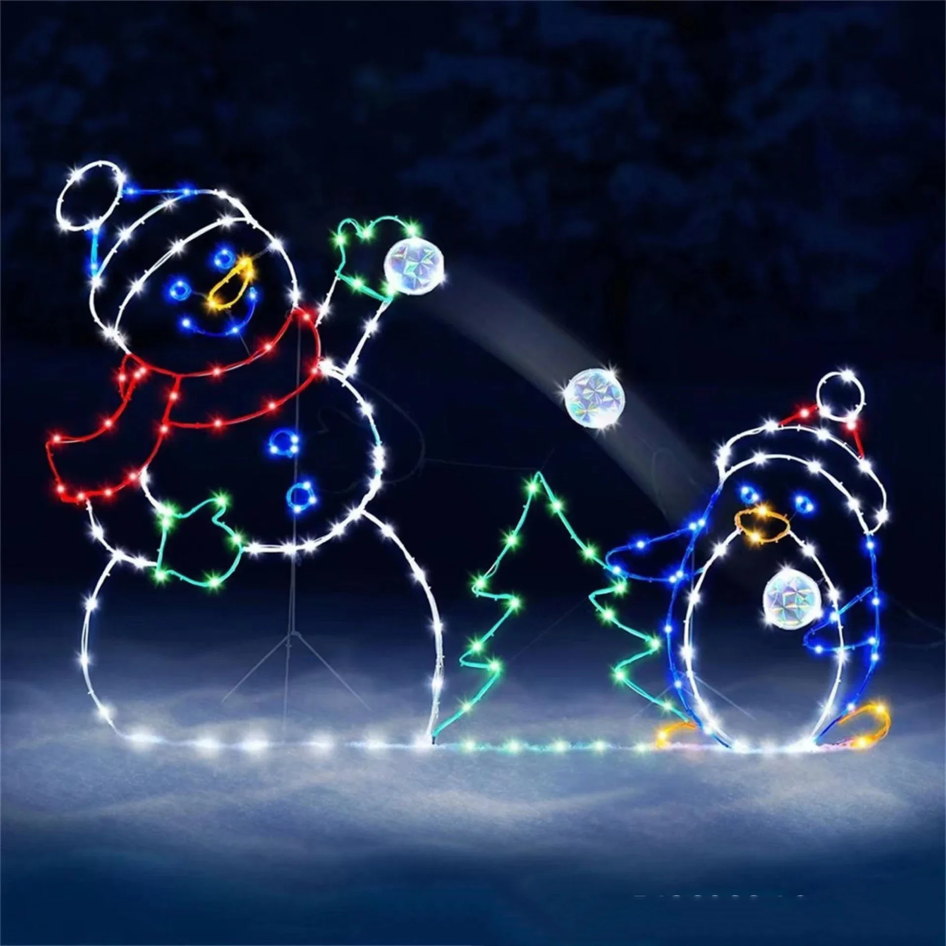 Animated Snowball Light LED Gl - Christmas Lights Outdoor recensione e prezzo