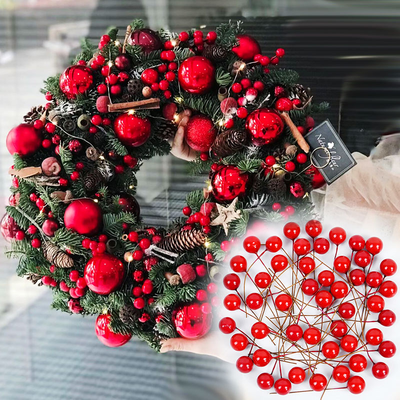100/200pcs Pearl Stamens Mini  - Christmas Wreath Fake recensione e prezzo