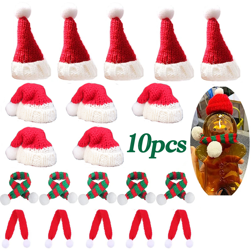 1-10pcs Christmas Doll Mini Fi - Santa Hat Plush recensione e prezzo