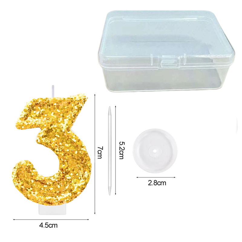 Digital Birthday Candle Gold C - Holiday Candle Set recensione e prezzo