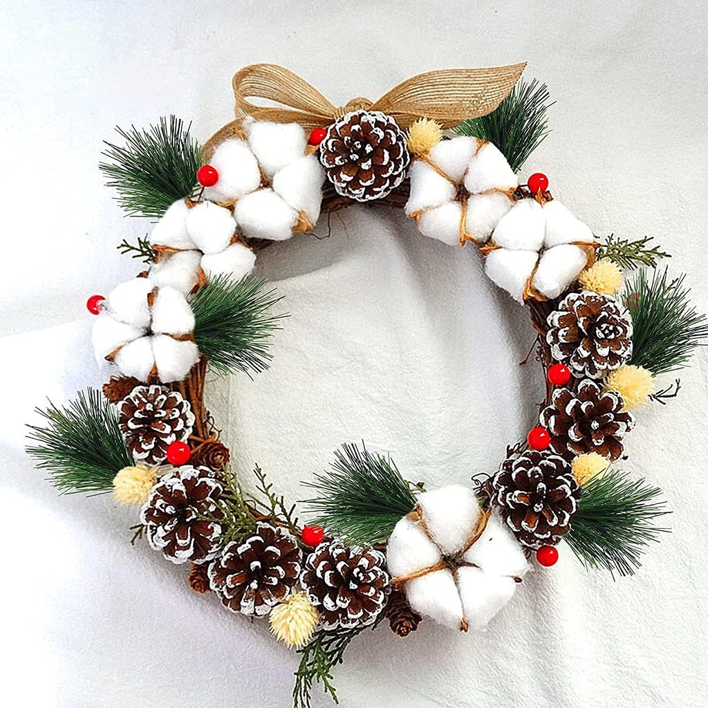 10-100pcs Artificial Green Pin - Christmas Wreath Fake recensione e prezzo