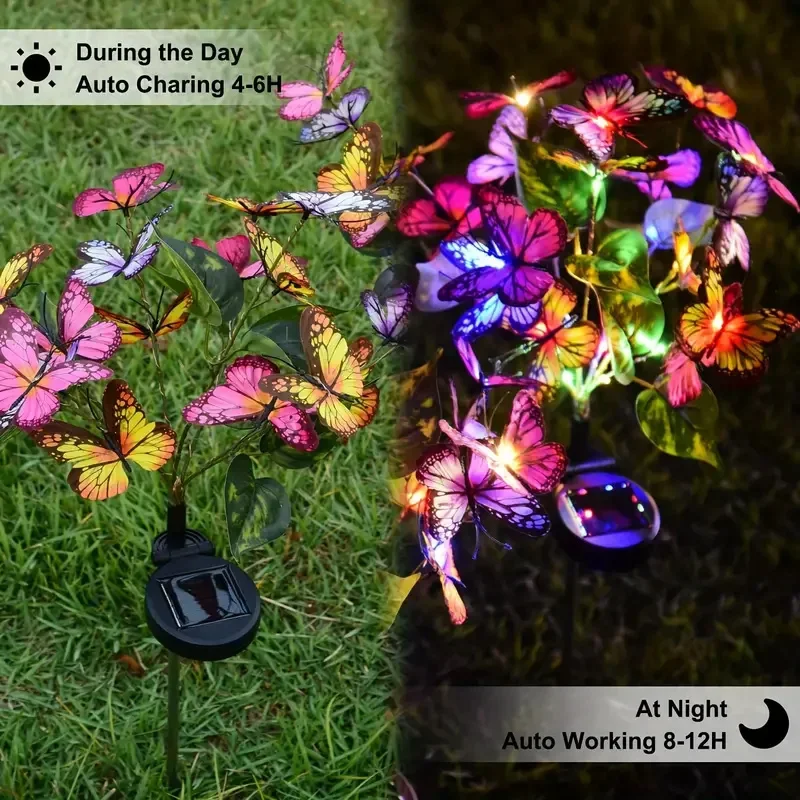 Solar LED Butterfly Garden Lig - Christmas Lights Outdoor recensione e prezzo
