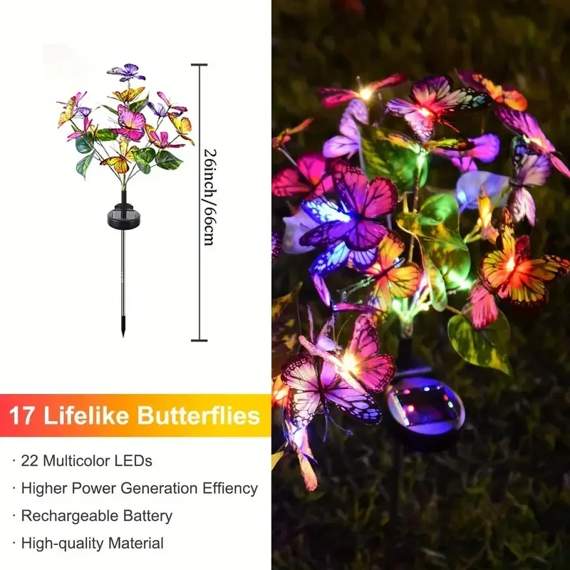 Solar LED Butterfly Garden Lig - Christmas Lights Outdoor recensione e prezzo