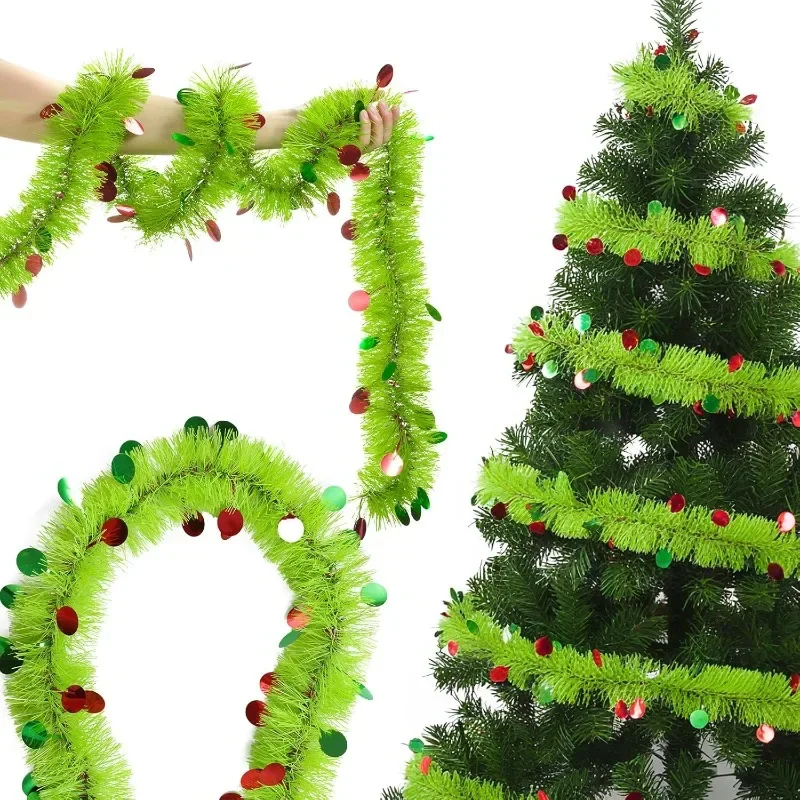 2M Length Christmas Tinsel Gar - Tinsel Garland Decoration recensione e prezzo