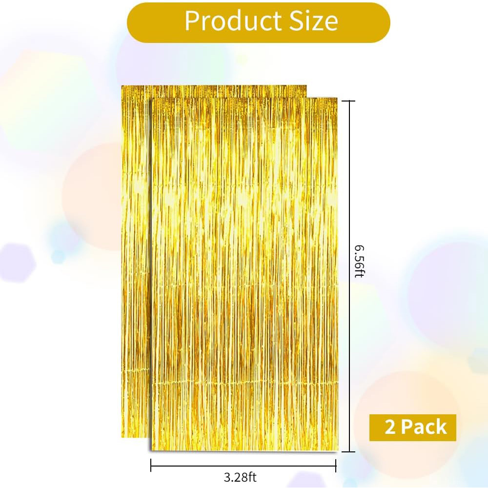 2Pack Gold Metallic Foil Tinse - Tinsel Garland Decoration recensione e prezzo