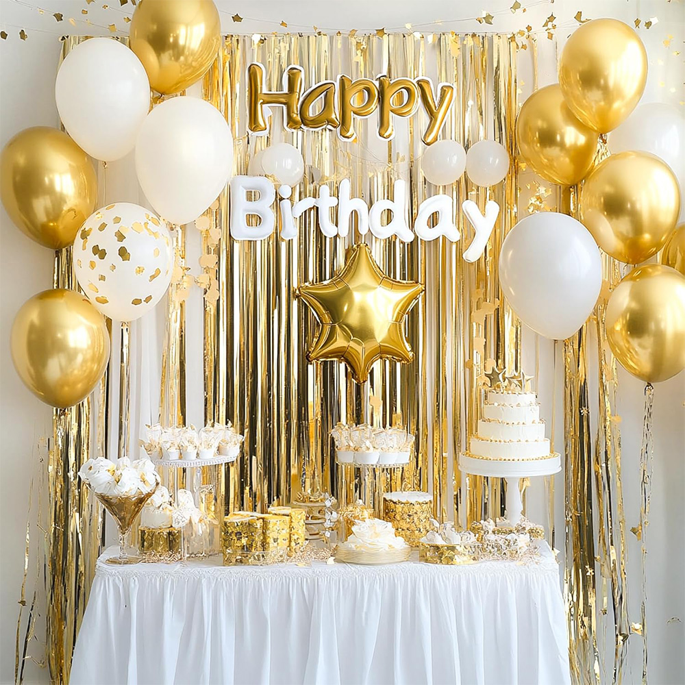 2Pack Gold Metallic Foil Tinse - Tinsel Garland Decoration recensione e prezzo