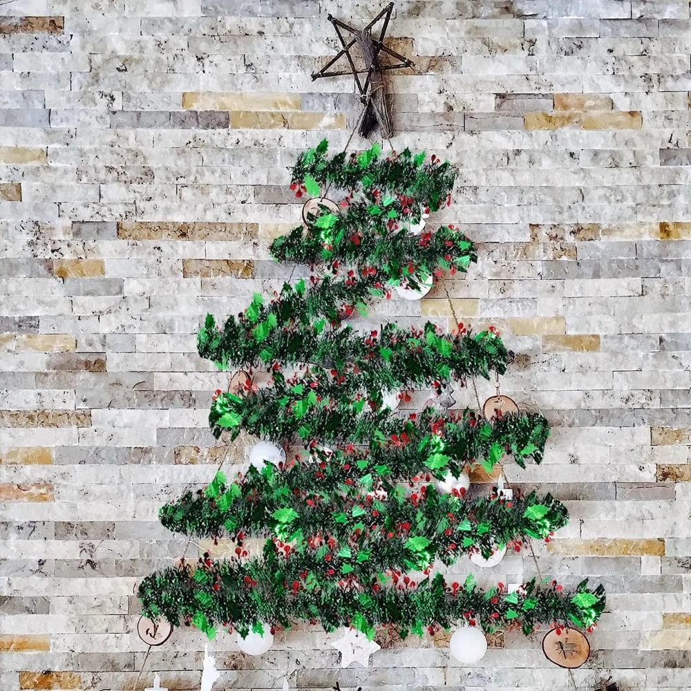 2PCS Reusable 2M Christmas Gar - Tinsel Garland Decoration recensione e prezzo