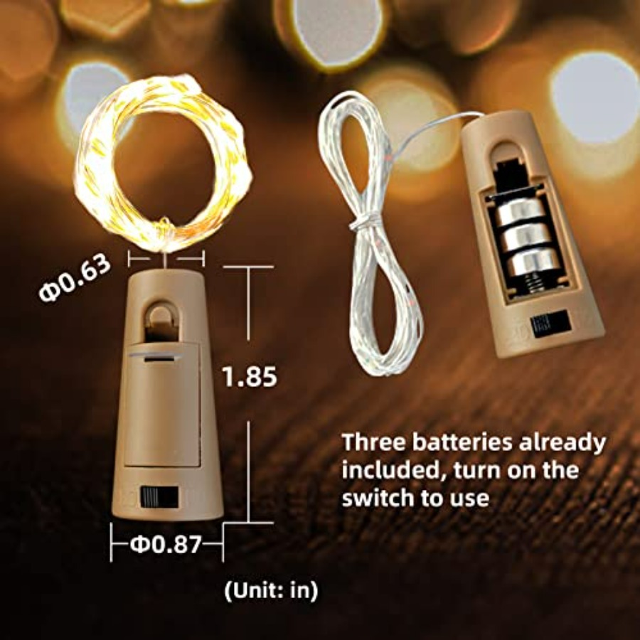 Wine Bottle Lights with Cork,  - Led Fairy String Lights recensione e prezzo