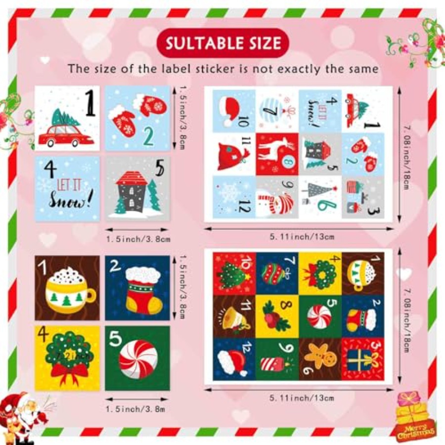 16 Sheets Christmas Advent Cal - Advent Calendar Gift recensione e prezzo