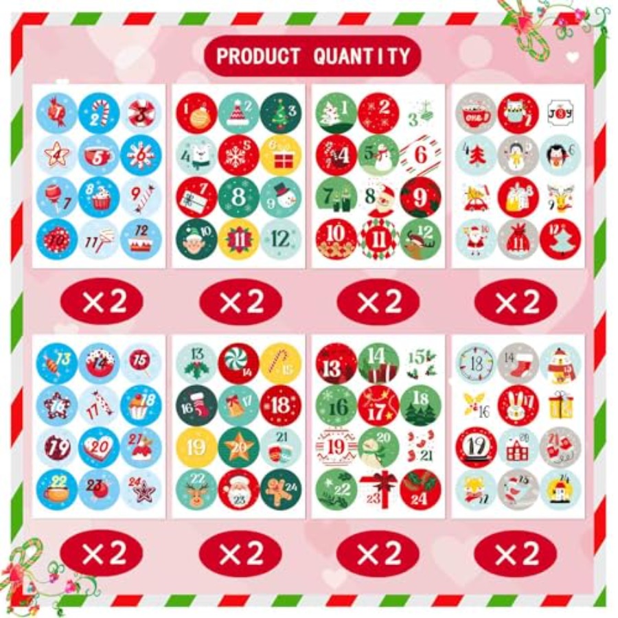 16 Sheets Christmas Advent Cal - Advent Calendar Gift recensione e prezzo
