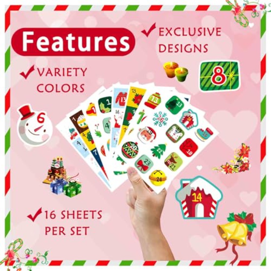 16 Sheets Christmas Advent Cal - Advent Calendar Gift recensione e prezzo