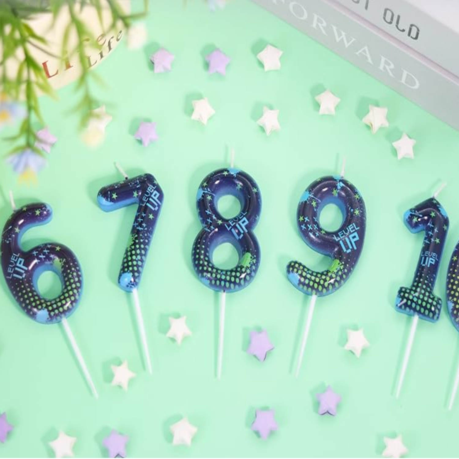 Blue Game Boy 0-9 Birthday Can - Holiday Candle Set recensione e prezzo
