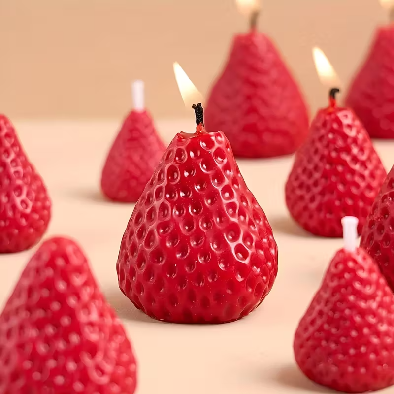 Strawberry Silicone Candle Mol - Holiday Candle Set recensione e prezzo