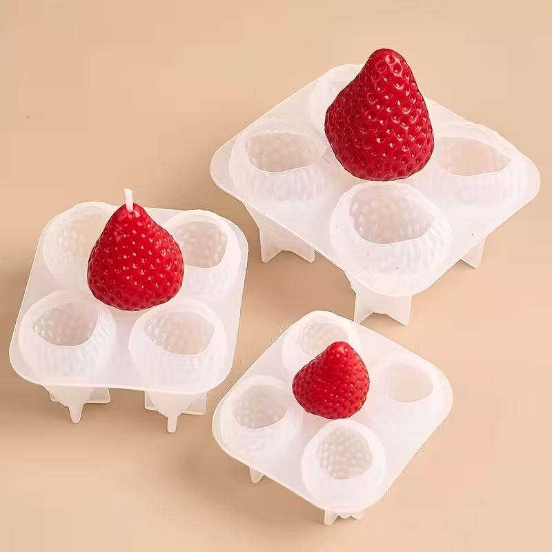 Strawberry Silicone Candle Mol - Holiday Candle Set recensione e prezzo