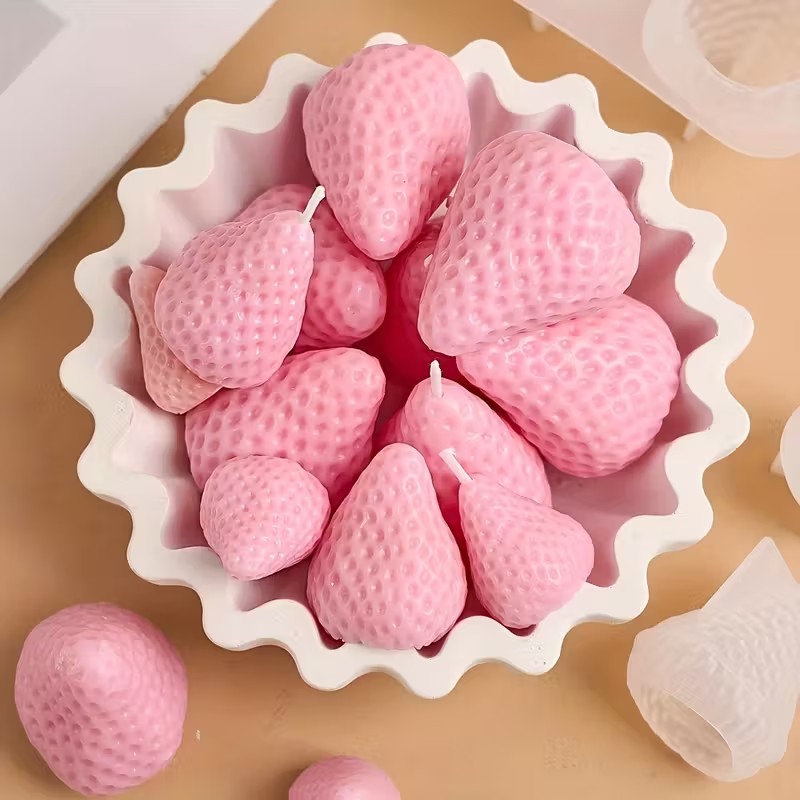 Strawberry Silicone Candle Mol - Holiday Candle Set recensione e prezzo