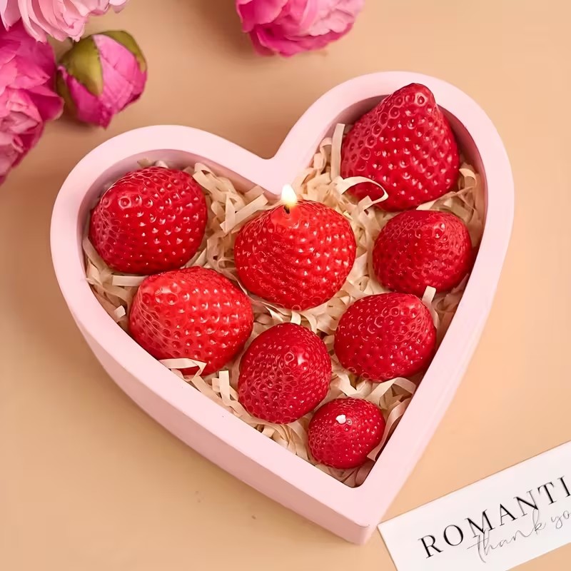 Strawberry Silicone Candle Mol - Holiday Candle Set recensione e prezzo