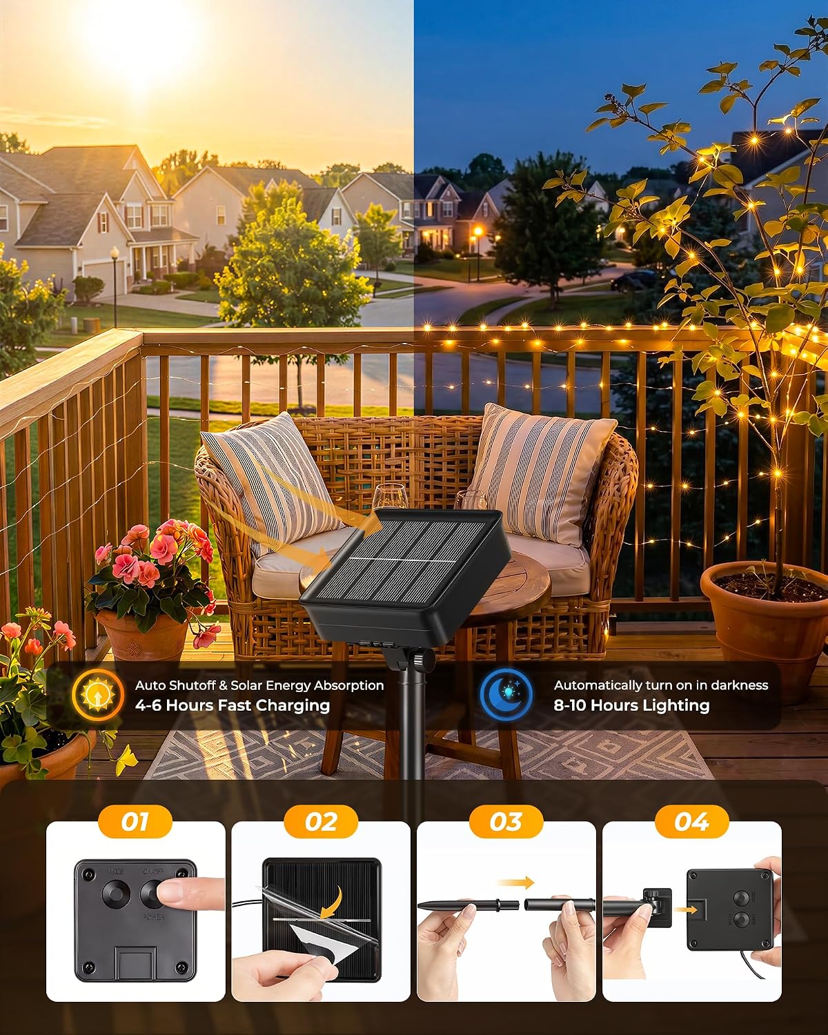 Solar Fairy Lights,33Ft 100 LE - Christmas Lights Outdoor recensione e prezzo