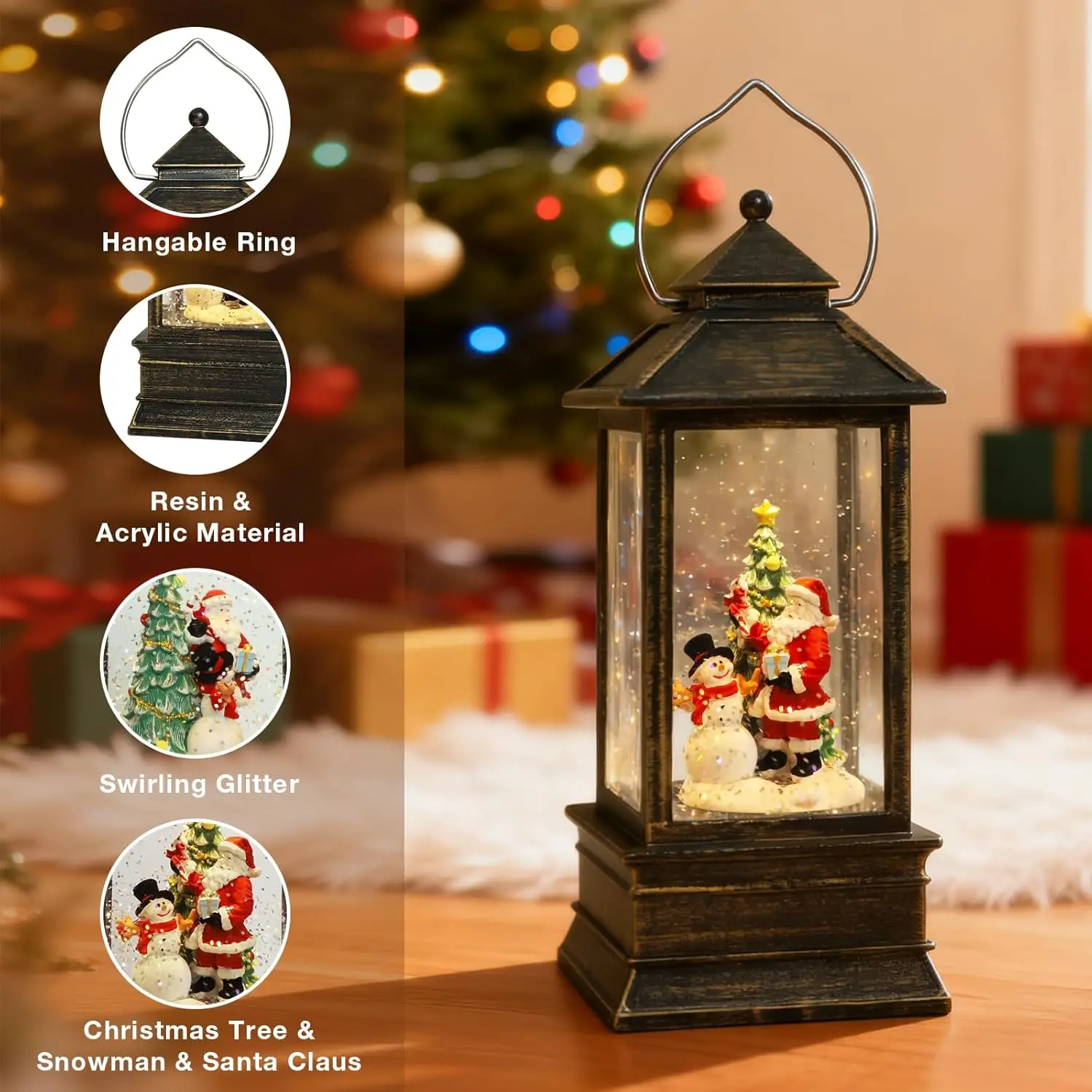Christmas Snow Globe Lantern w - Snow Globe Musical recensione e prezzo