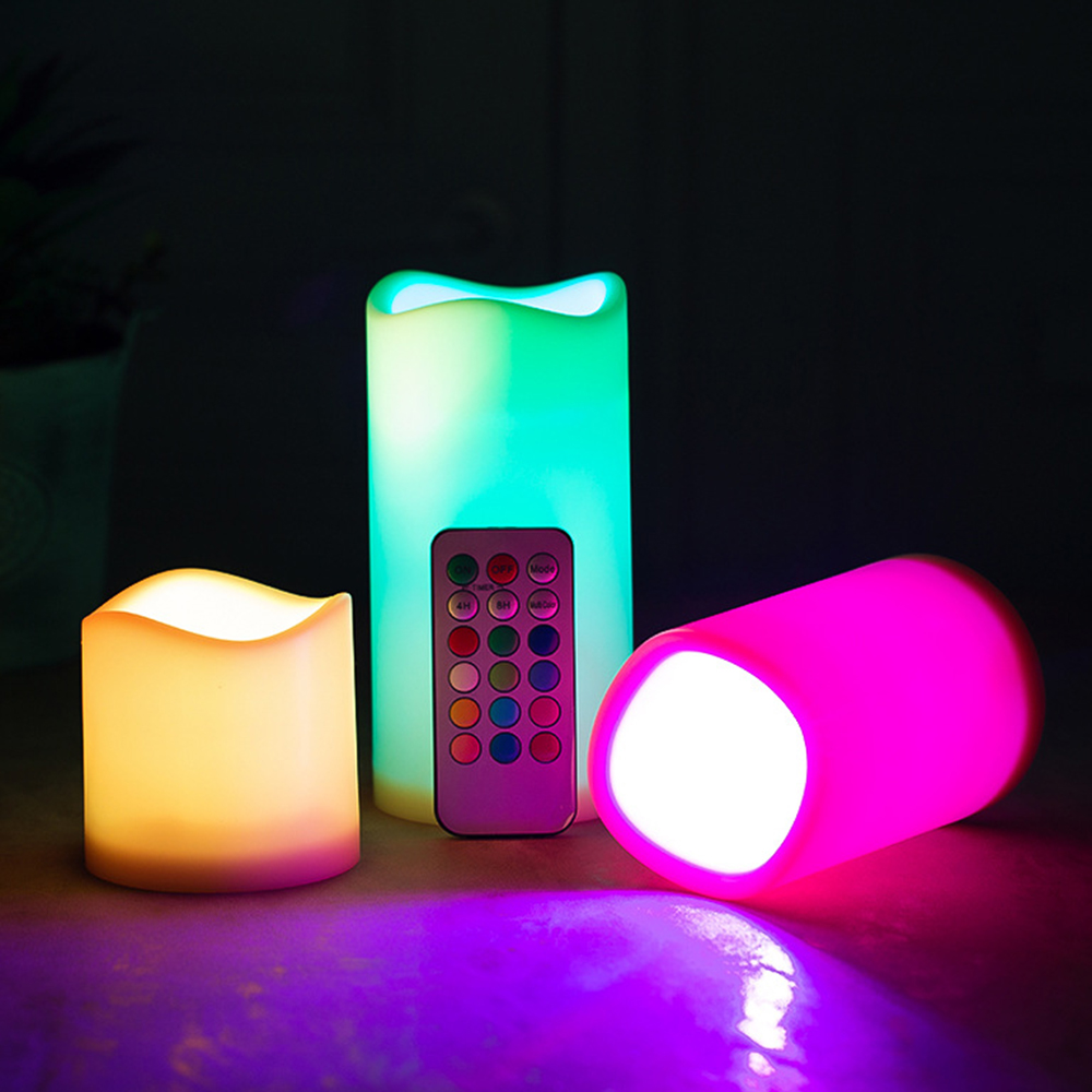 3pcs/ set LED Flameless Flicke - Holiday Candle Set recensione e prezzo