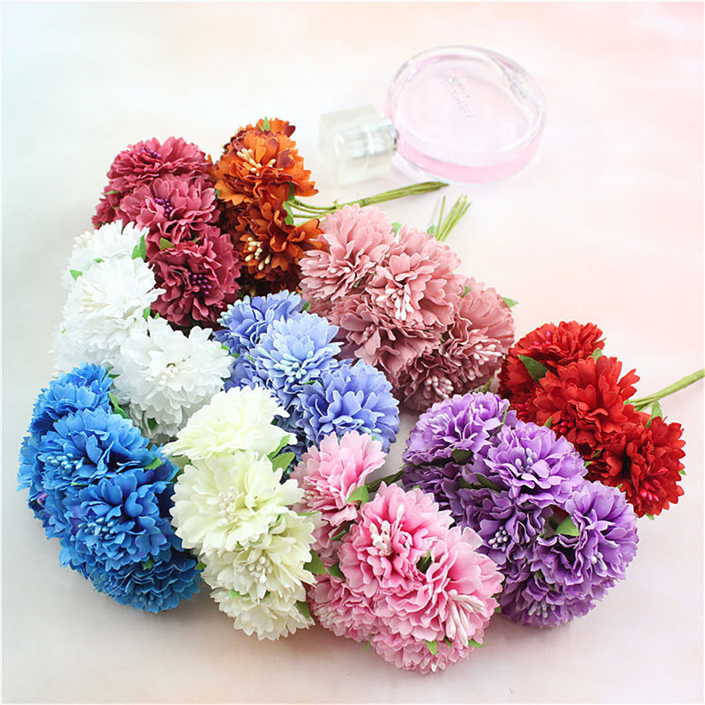 18PCS Bouquet Artificial Flowe - Christmas Wreath Fake recensione e prezzo