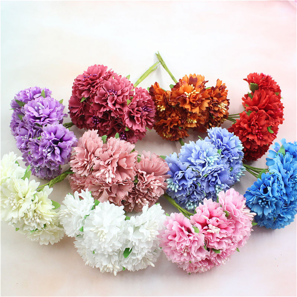 18PCS Bouquet Artificial Flowe - Christmas Wreath Fake recensione e prezzo
