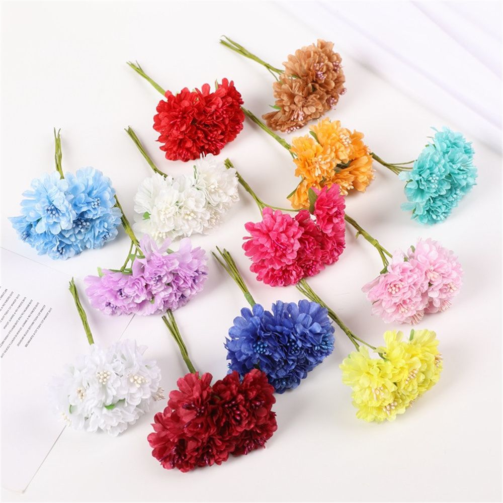 18PCS Bouquet Artificial Flowe - Christmas Wreath Fake recensione e prezzo
