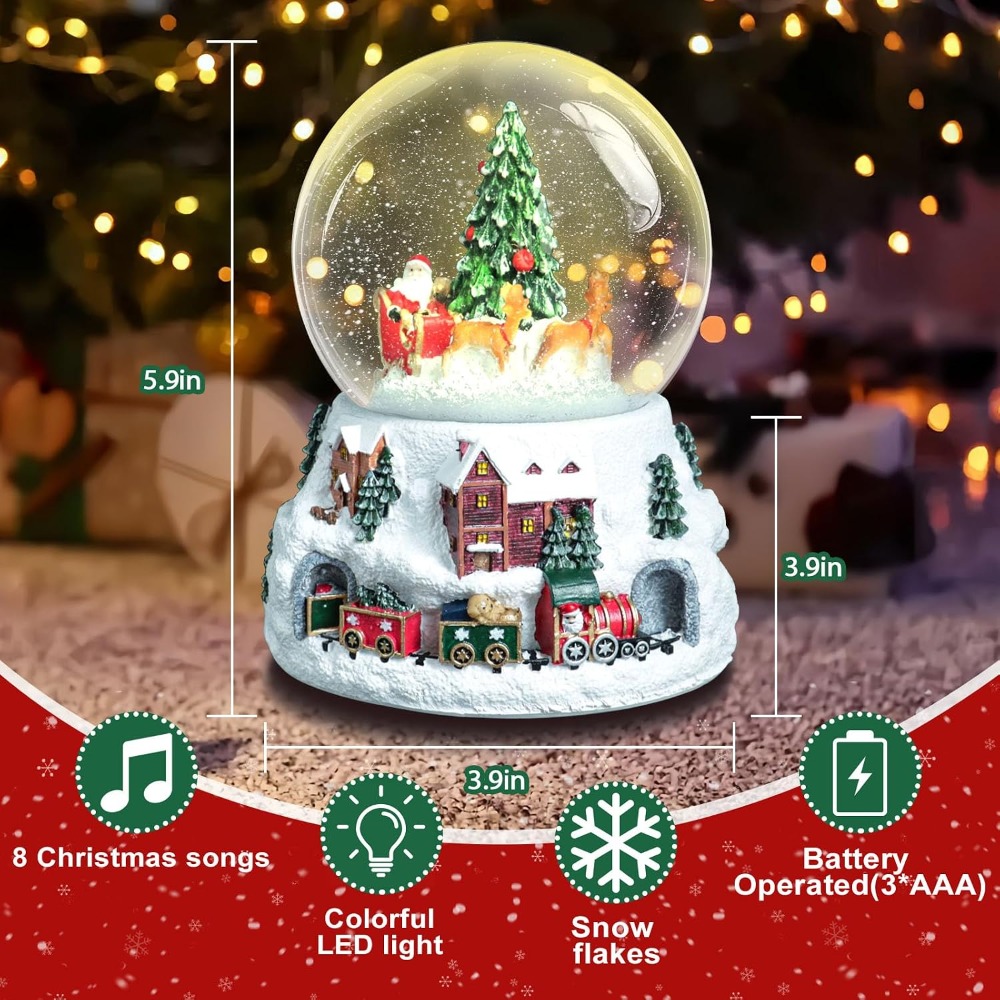 5.9-Inch Musical Snow Globe wi - Snow Globe Musical recensione e prezzo