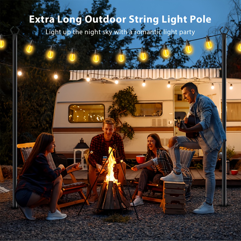 6pcs Metal Light Poles, 8.9ft  - Christmas Lights Outdoor recensione e prezzo