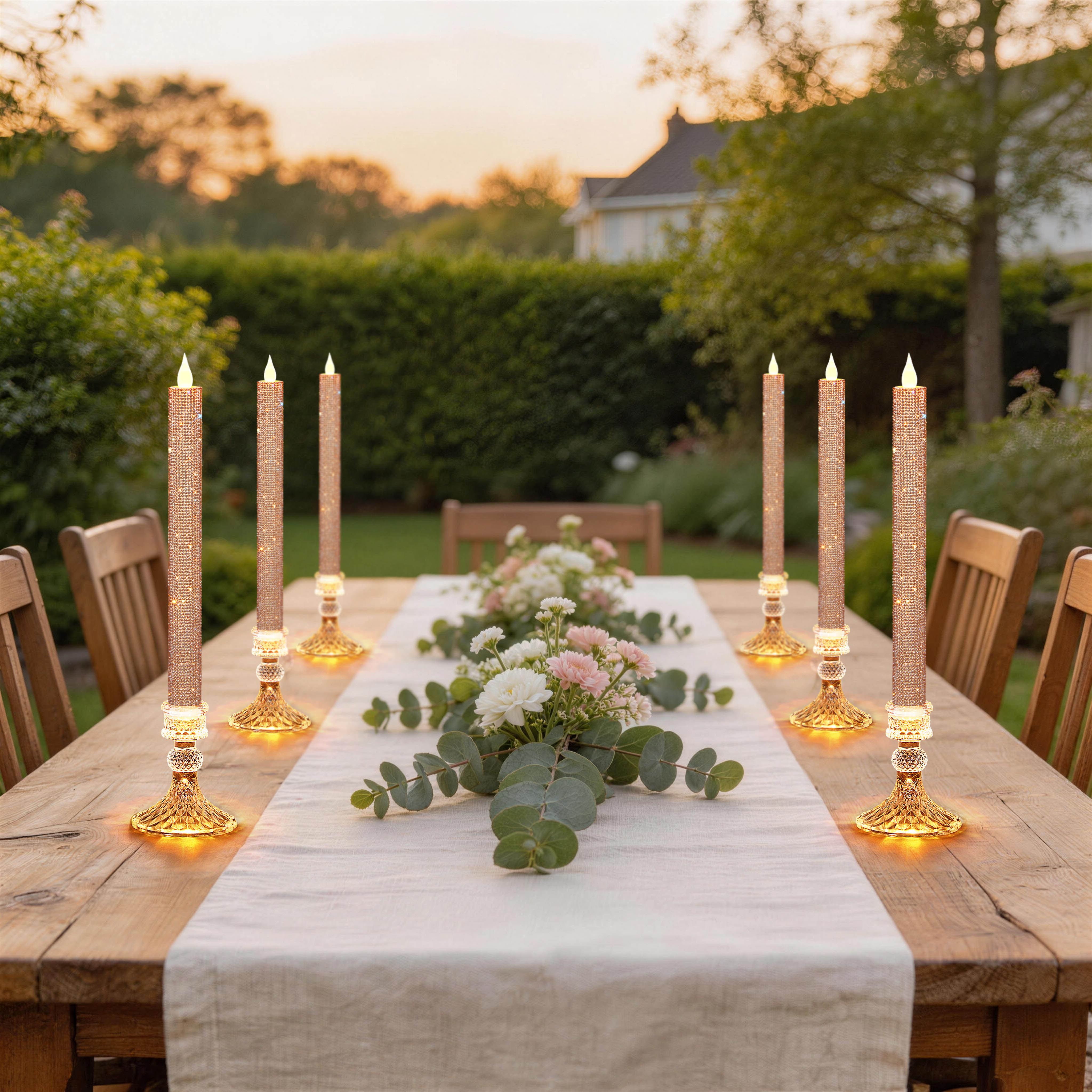Flameless Taper Candle Set of  - Holiday Candle Set recensione e prezzo