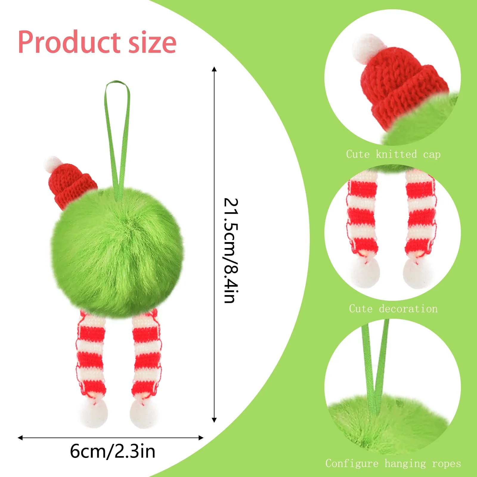 Christmas Green Long Plush Bal - Santa Hat Plush recensione e prezzo