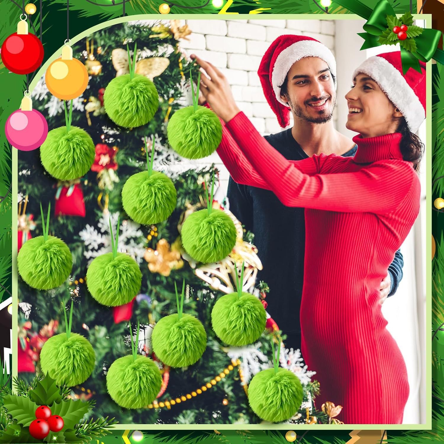 Christmas Green Long Plush Bal - Santa Hat Plush recensione e prezzo