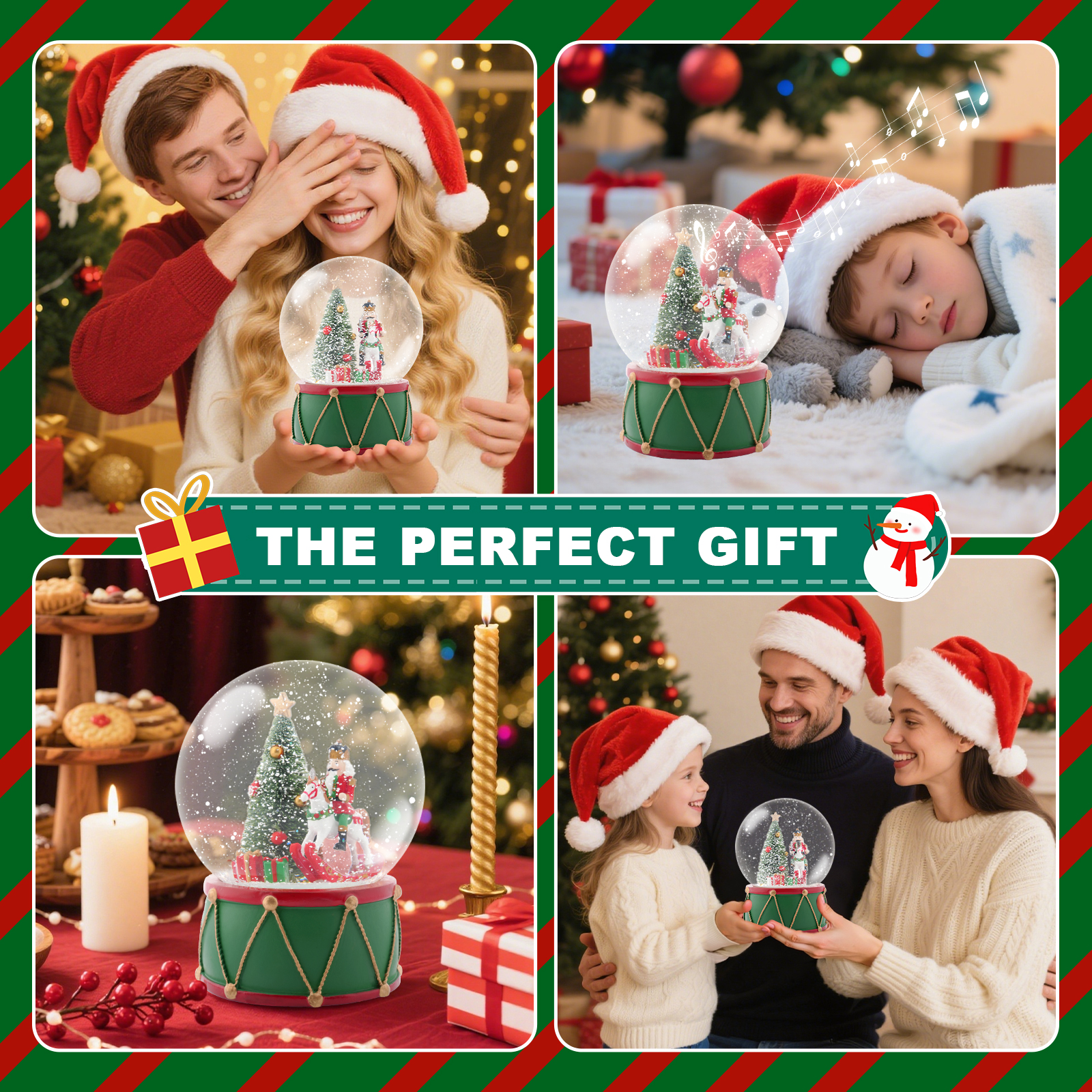 Christmas Music Snow Globe wit - Snow Globe Musical recensione e prezzo