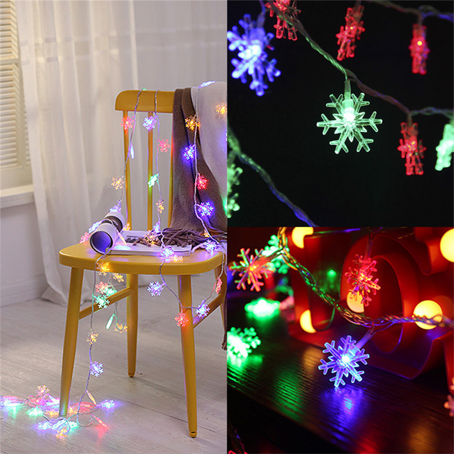 10/20/40 LED Snowflake String  - Led Fairy String Lights recensione e prezzo