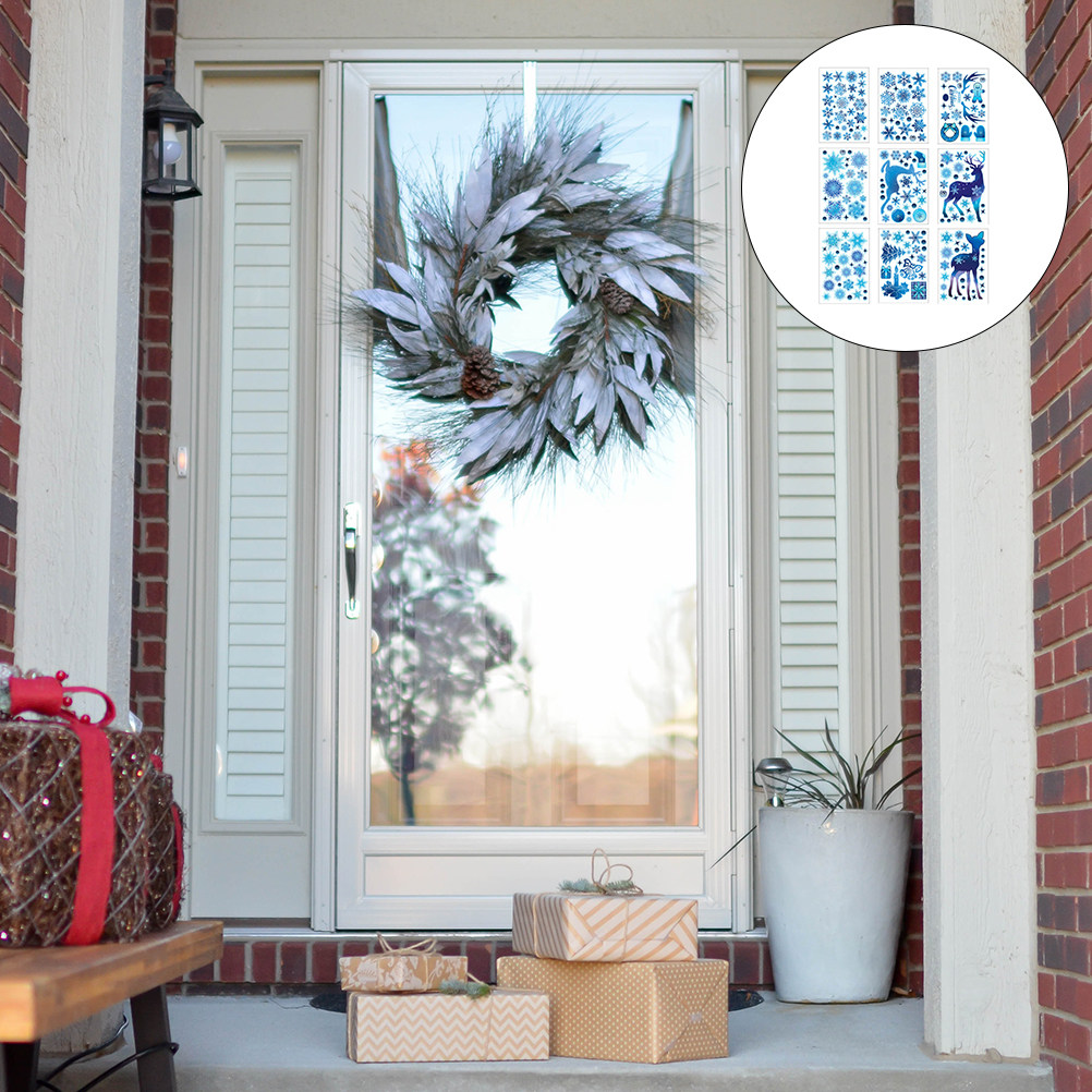 9 Sheets Christmas Window Deca - Snowflake Window Decal recensione e prezzo