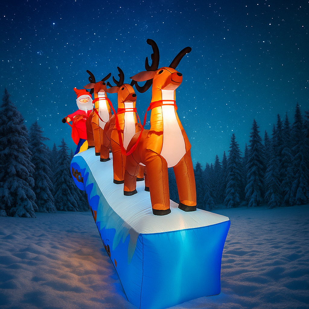 11.8FT Santa Claus Reindeer Sl - Christmas Lights Outdoor recensione e prezzo