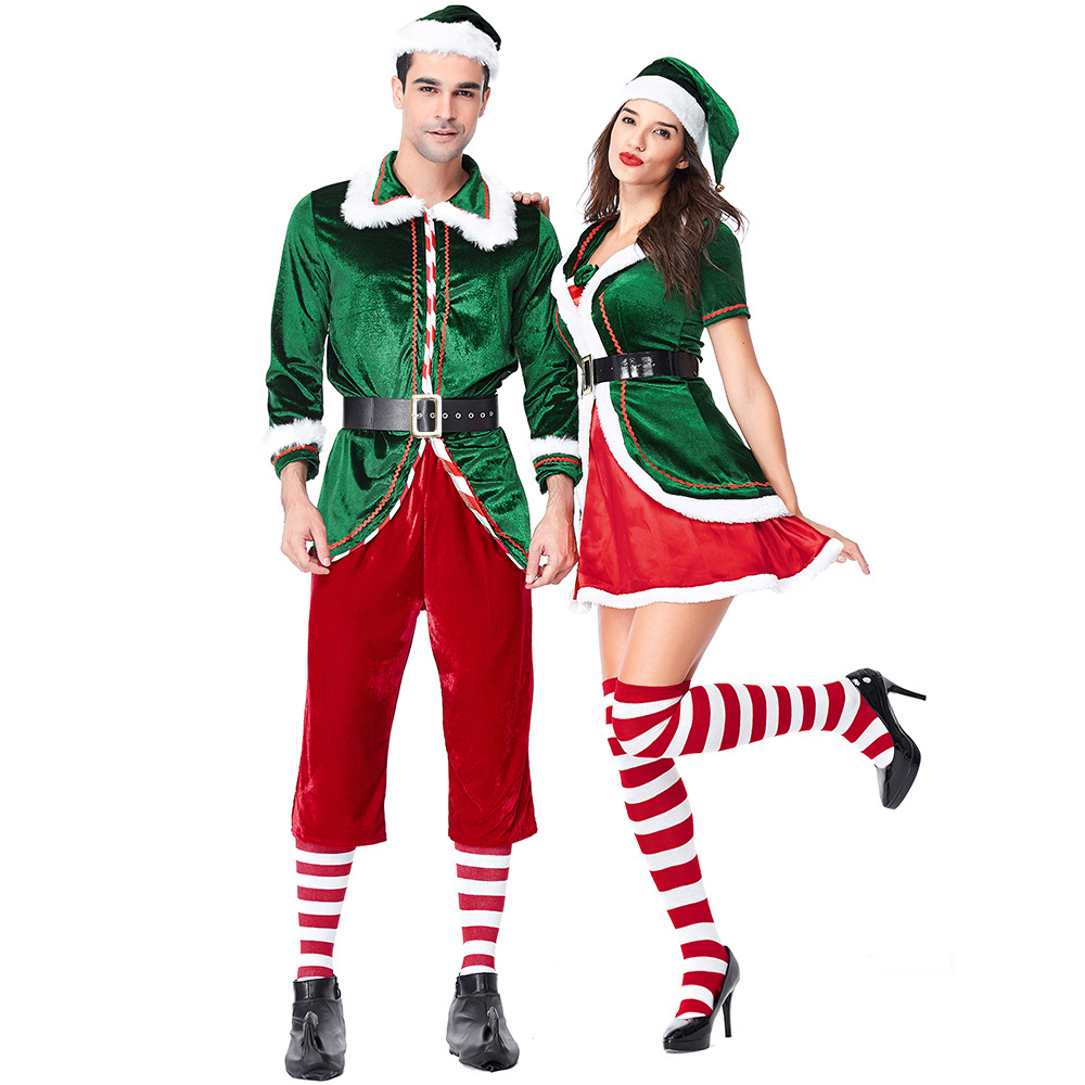 Santa Claus Costume Women Men  - Elf Costume Christmas recensione e prezzo