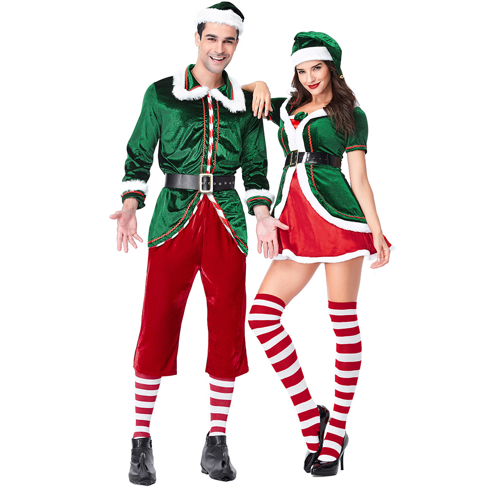 Santa Claus Costume Women Men  - Elf Costume Christmas recensione e prezzo