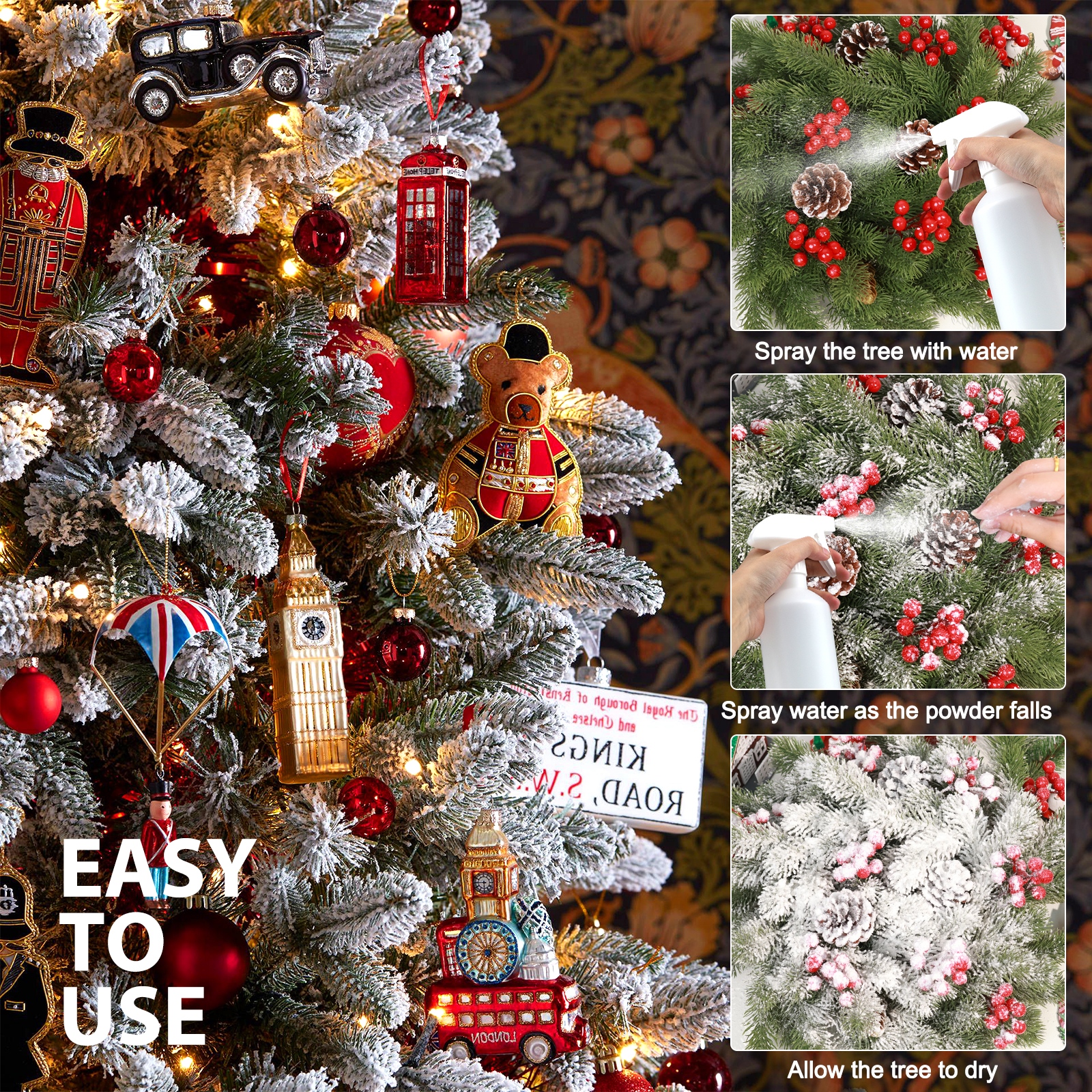 Artificial Fake Snow Flocking  - Christmas Wreath Fake recensione e prezzo