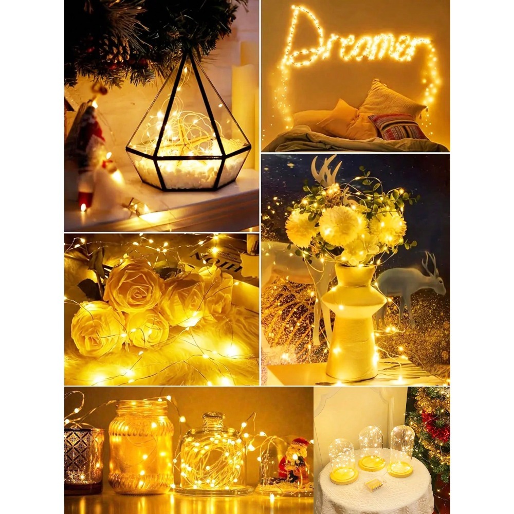 1pc Warm White LED Copper Wire - Led Fairy String Lights recensione e prezzo