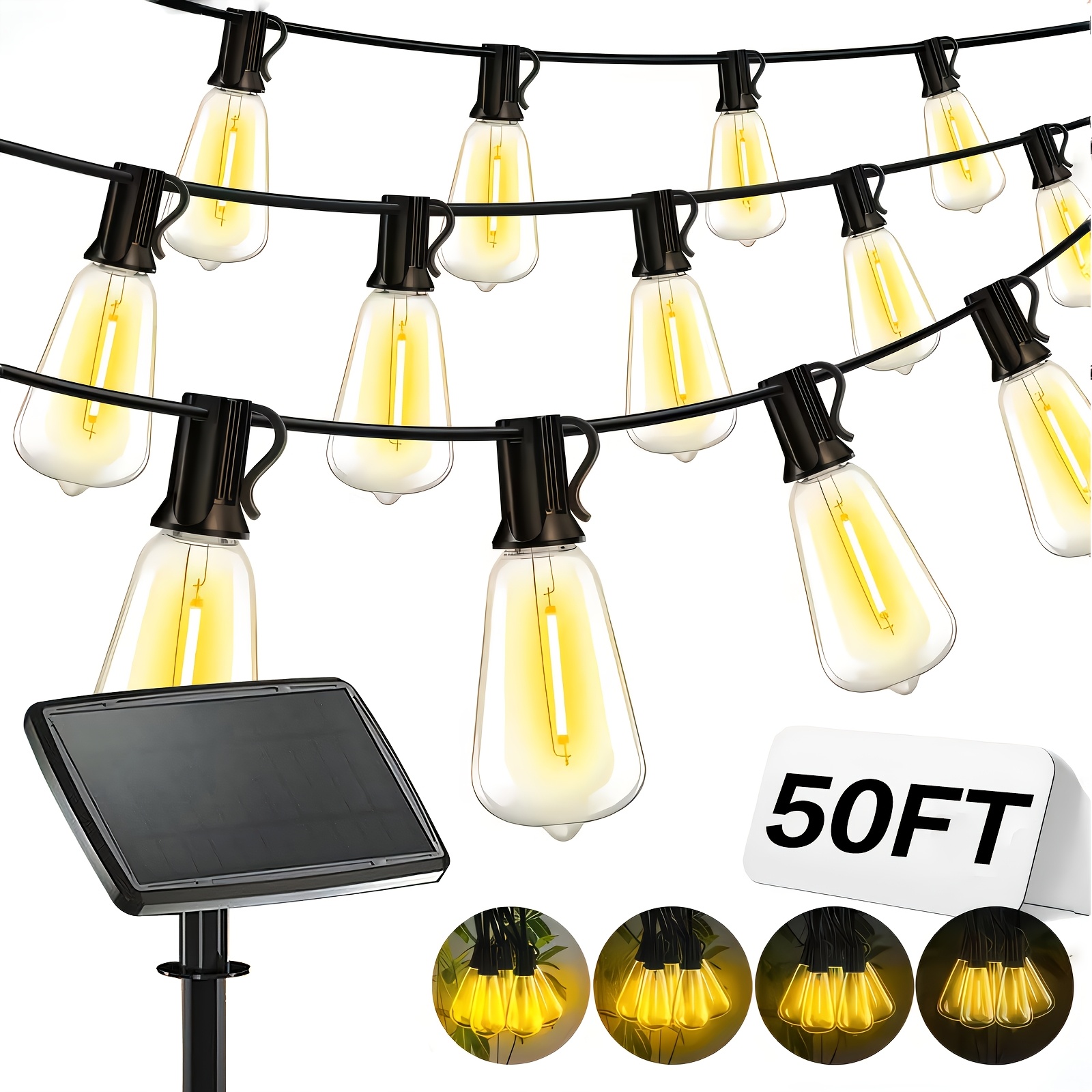 Solar Lights Outdoor, 100ft Pa - Christmas Lights Outdoor recensione e prezzo