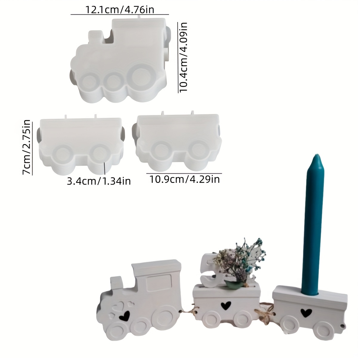 Train Set Resin Silicone Molds - Holiday Candle Set recensione e prezzo