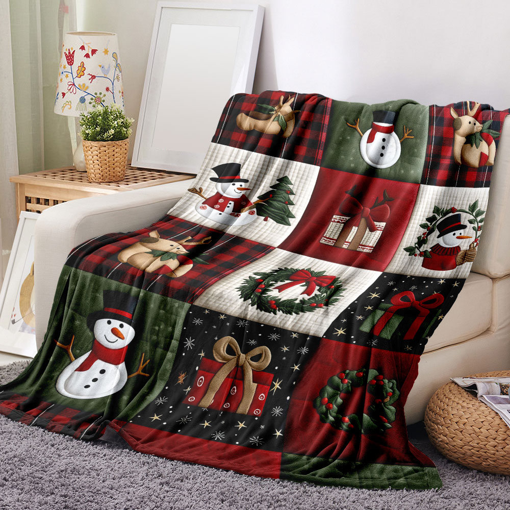 Christmas Quilt Patchwork Blan - Christmas Throw Blanket recensione e prezzo