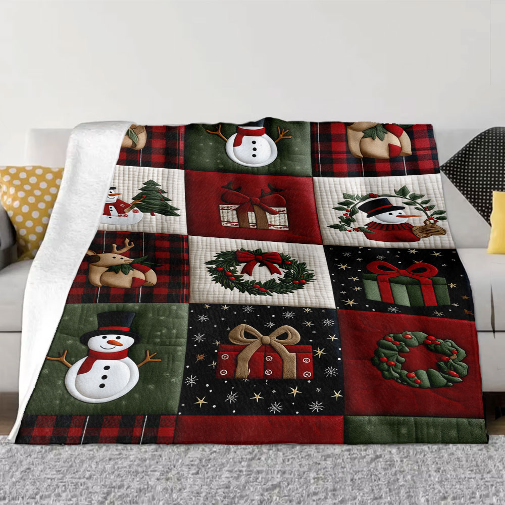 Christmas Quilt Patchwork Blan - Christmas Throw Blanket recensione e prezzo