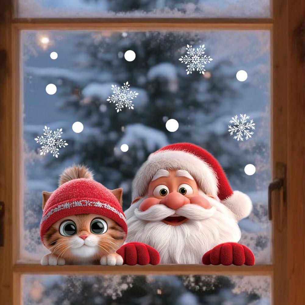2pcs Christmas Window Clings S - Snowflake Window Decal recensione e prezzo