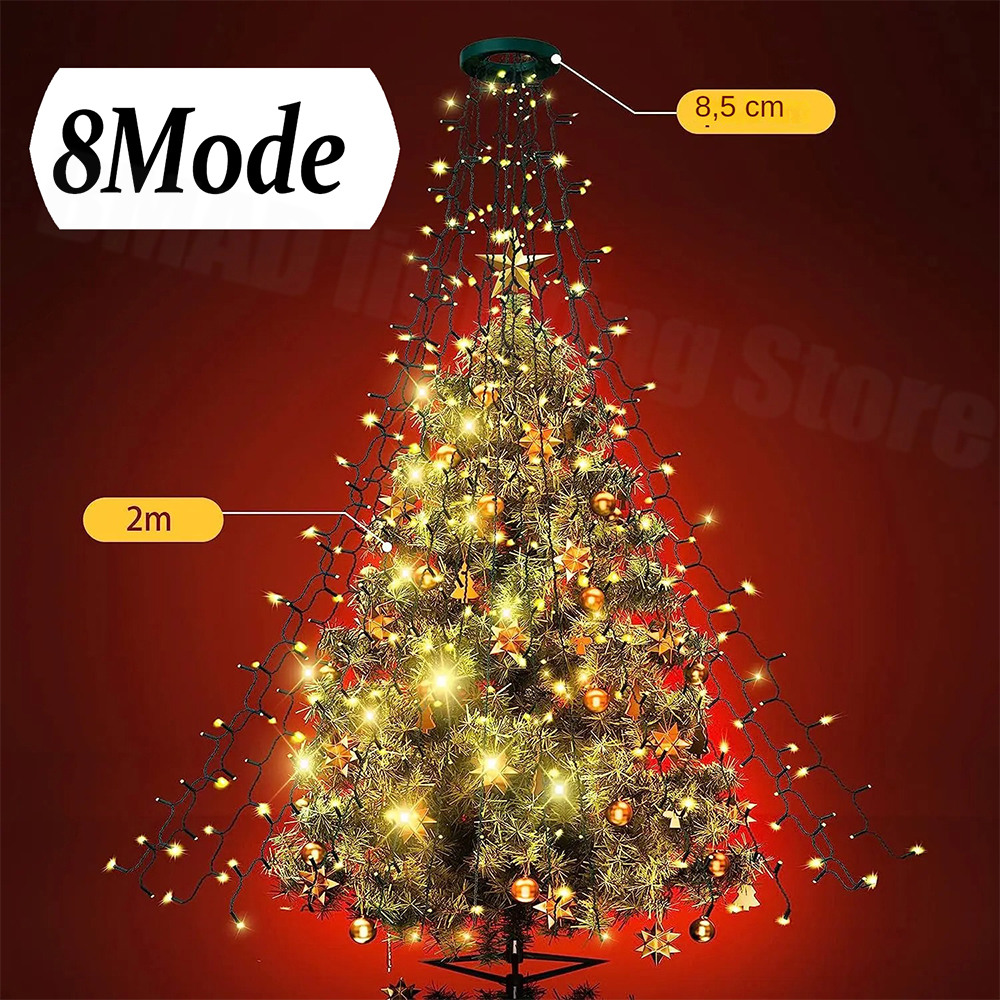 Christmas Tree Waterfall Light - Led Fairy String Lights recensione e prezzo