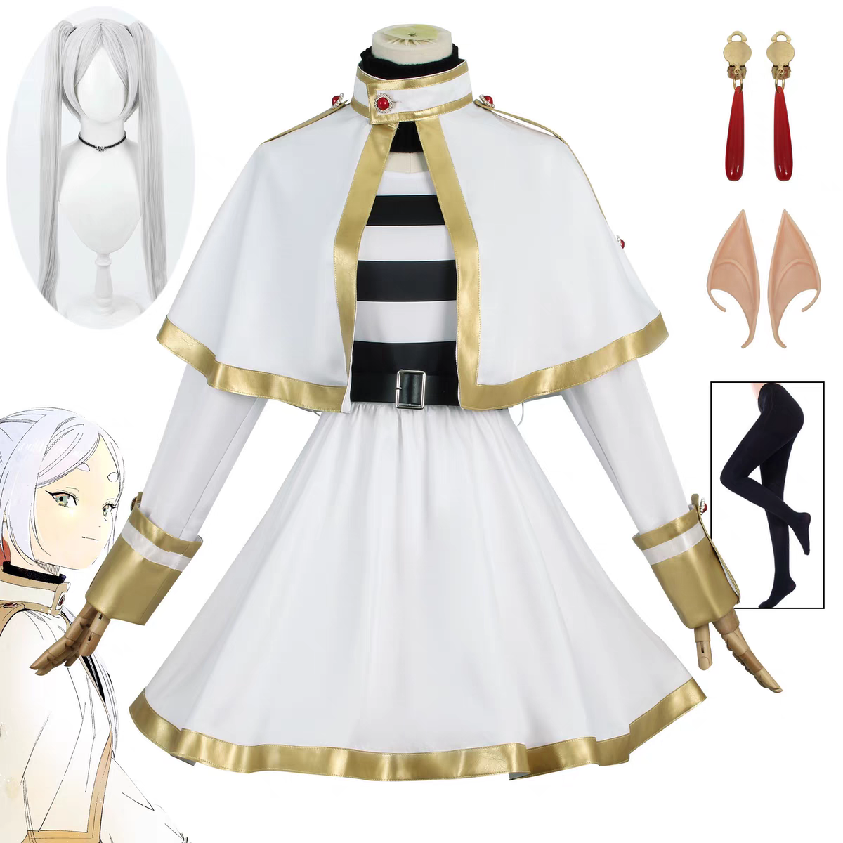 Sousou No Frieren Anime Cospla - Elf Costume Christmas recensione e prezzo