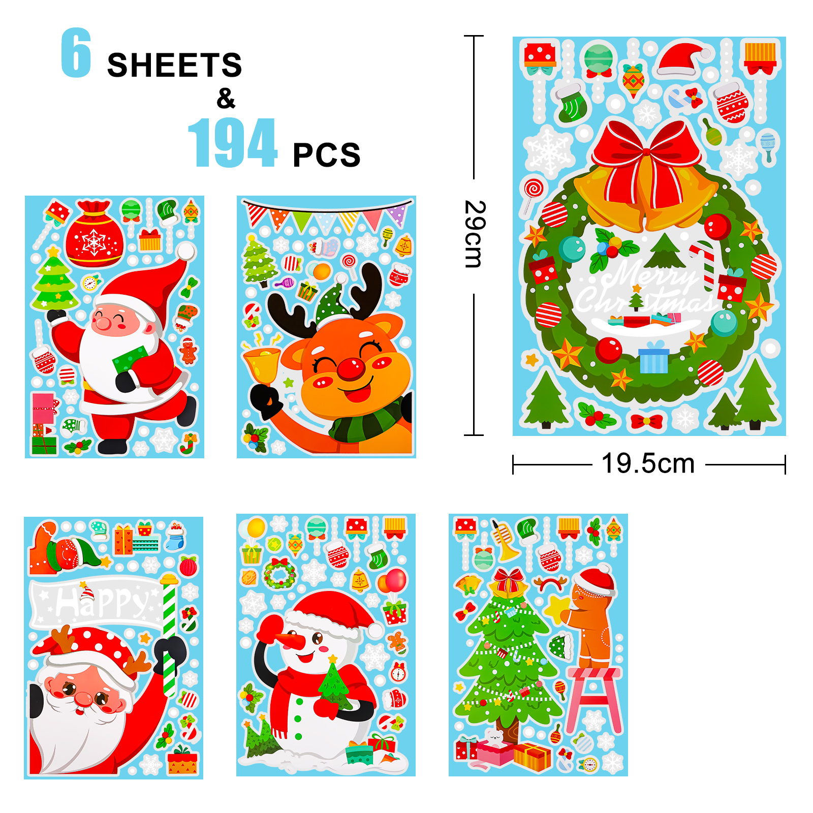 Removable Christmas PVC Static - Snowflake Window Decal recensione e prezzo
