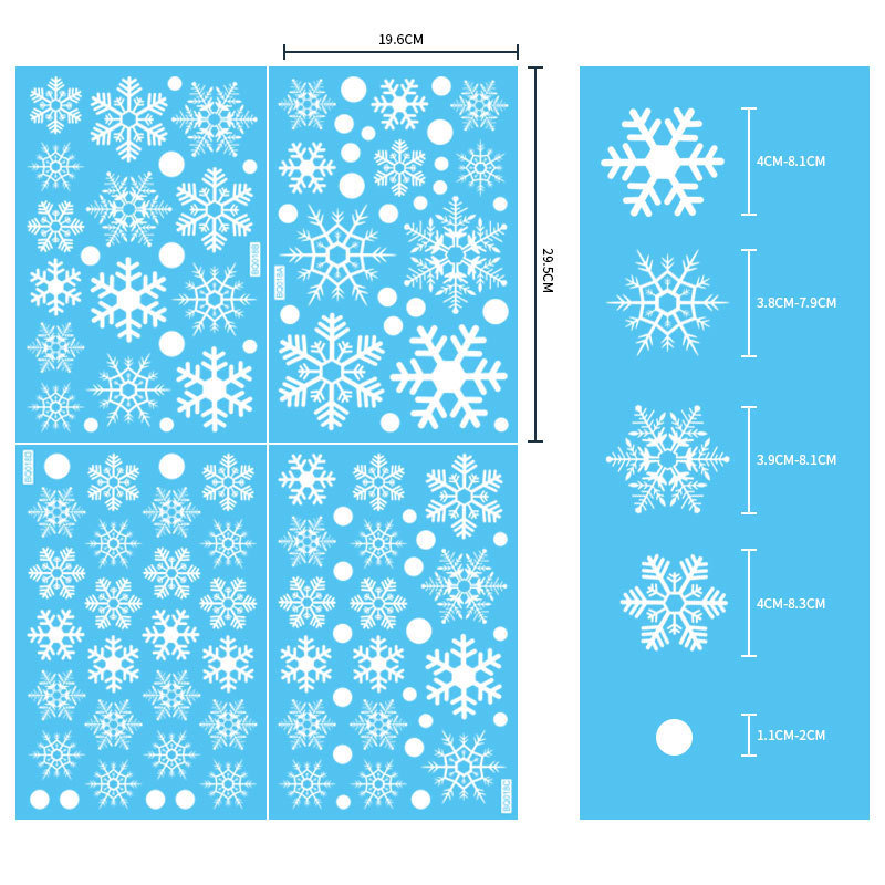 Removable Christmas PVC Static - Snowflake Window Decal recensione e prezzo