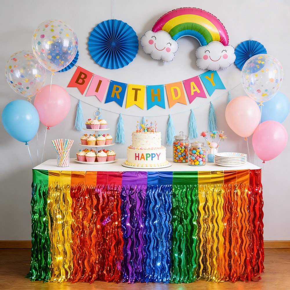 2Pack Rainbow Wavy Metallic Ti - Tinsel Garland Decoration recensione e prezzo